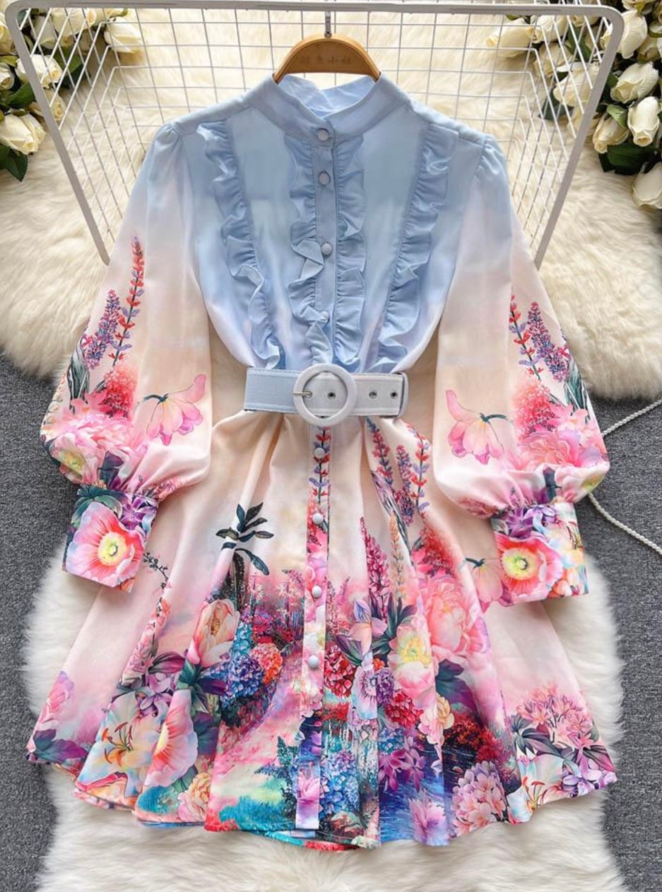 Floral mini dress